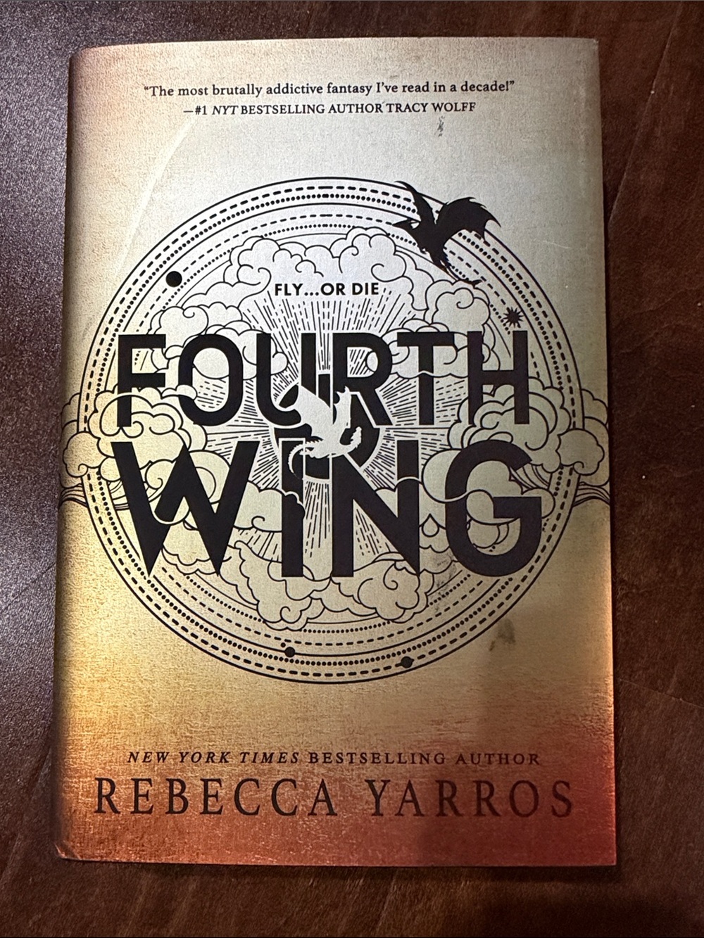 Fourth Wing Paperback - Gold Gradient Cover